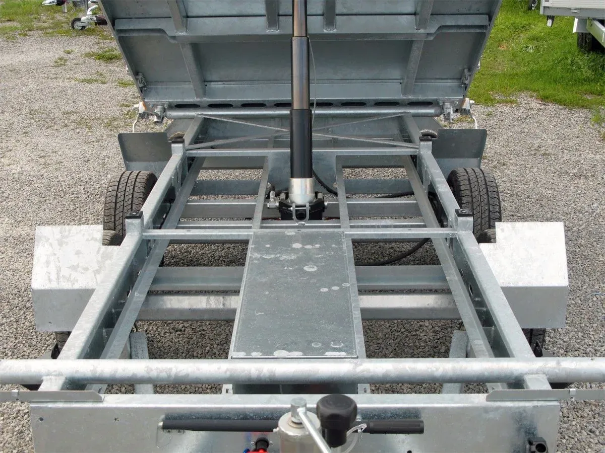 Humbaur HTK 3500.37 Dreiseitenkipper, Parabelfeder