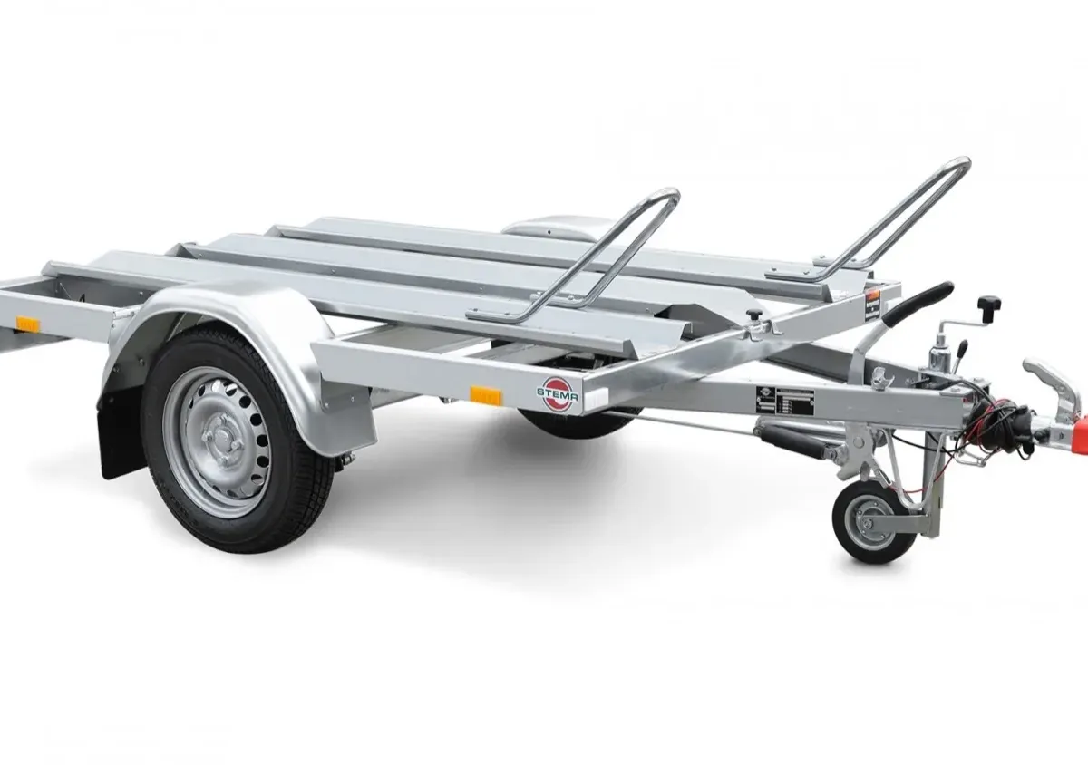 Motorradanhänger für 2 Motorräder, 850 kg, gebremst
