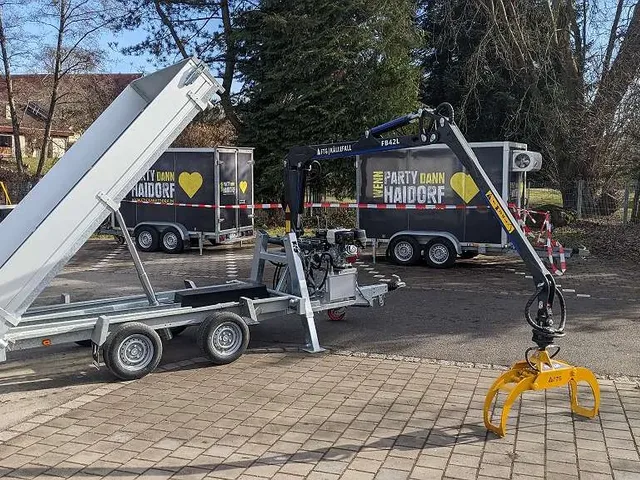 Anssems KSX 3500 Dreiseitenkipper mit Källefall-Kran