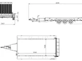 Temared BAU-3 400/3 Baumaschinenanhänger, 3,5 t – Foto 3