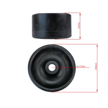 Bugrolle Gummi Außendurchmesser 120 mm – Bild 3