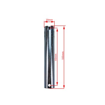 Steckachse 105mm Länge mit Splint für Stützräder – Bild 2