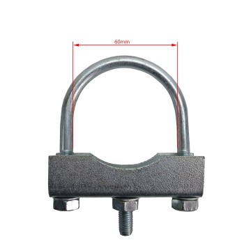 Stützradhalterung / Stützradschelle für runde Zugdeichseln 60mm PKW Anhänger – Bild 6
