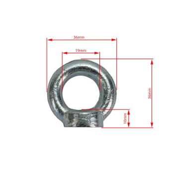 Ringmutter M8 verzinkt – Bild 2
