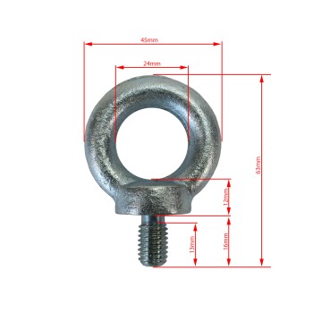 Ringschraube M10 verzinkt – Bild 2