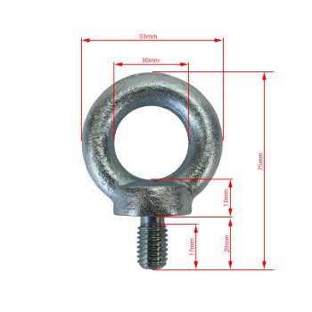 Ringschraube M12 verzinkt – Bild 2