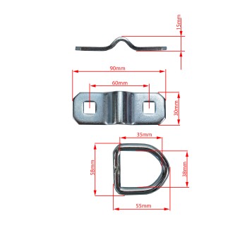 Zurröse 2-teilig 10mm Ring – Bild 4