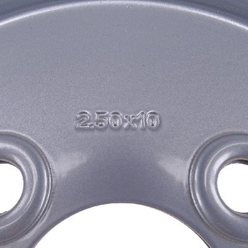 Felge 2.50 x 10 Mittenloch 60mm, Lochkreis 100, 4 Loch, ET 0 für PKW Anhänger – Bild 8