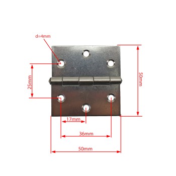 Türscharnier aus Edelstahl circa 50 x 50mm – Bild 2