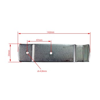 Gegenhalter gekröpft 145 mm lang verzinkt zu Exzenterverschluss Artikel 990003360 – Bild 2