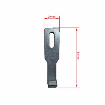 Gegenhalter verzinkt für Exzenterverschlüsse Bordwandverschlüsse PKW Anhänger (Artikelnummer 990003369) – Bild 2