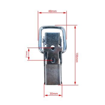 Exzenter Verschluss / Bordwandverschluss 106 x 48mm verzinkt für PKW Anhänger – Bild 4