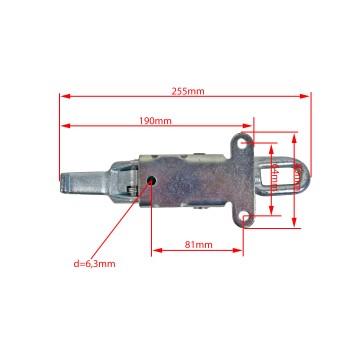 Exzenterverschluss verstellbar Bordwandverschuss circa 255mm Länge für PKW Anhänger – Bild 3