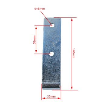 Exzenter Verschluss m Flachbügel Bordwandverschluss 220mm lang inklusive Gegenhalter – Bild 6