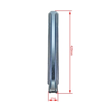 Bordwand Klappenscharnier verzinkt Länge circa 420 mm für PKW Anhänger – Bild 2