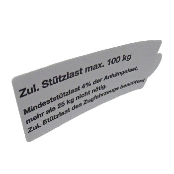 100kg Stützlastschild mit Klebefolie groß – Bild 6