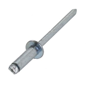 5 x 16mm Blindniet Flachrundkopf Stahl/Stahl