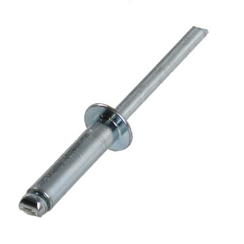 5 x 20mm Blindniet Flachrundkopf Stahl/Stahl