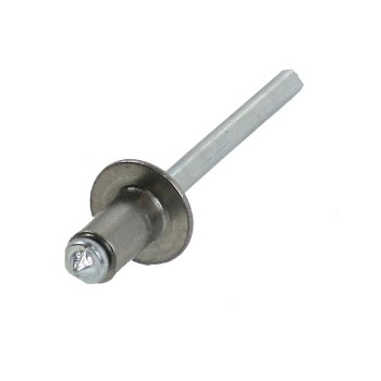 6,0 x 10mm Blindniet Flachrundkopf Alu/Stahl