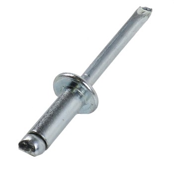 6 x 14mm Blindniet Flachrundkopf Stahl/Stahl