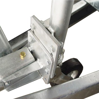Adapterplatte für Stützraderhöhung für PKW Anhänger Stützrad Zubehör – Bild 4