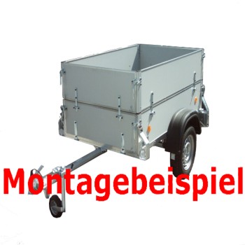 Bordwandaufsatz / Bordwanderhöhung / Kastenaufsatz Kit 28-teilig PKW Anhänger – Bild 2
