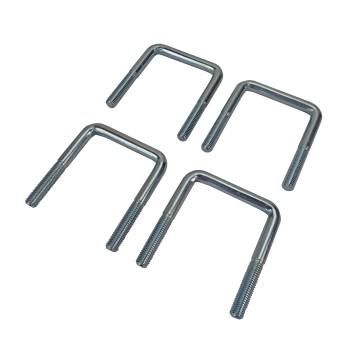 4er Set U Bügelschraube M10 verzinkt LH = 60 mm LW = 63 mm