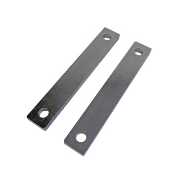 2 Klemmplatten / Gegenplatten für Bügelschrauben LW 123mm