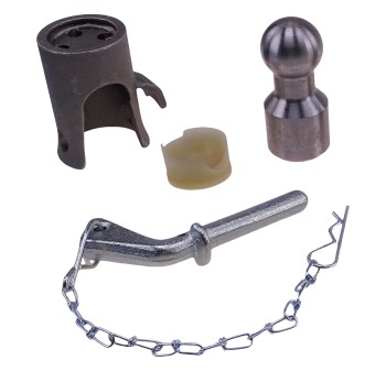 Kugelkipplager 42mm mit Kippkugel und Vorsteckbolzen für Kipper bis 3500kg HL/VR