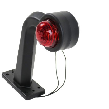 Umrissleuchte rot/weiß mit Gummiarm