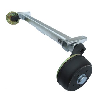 Schlegl 900kg Anhänger Achse SB9 - 1000mm - Radanschluss 5 x 112 - gebremst – Bild 2