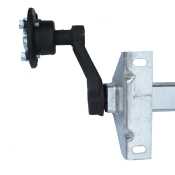Schlegl 750kg Anhänger Achse MB8 - 1000mm - 4x100 - hoher Auflagebock-ungebremst – Bild 4