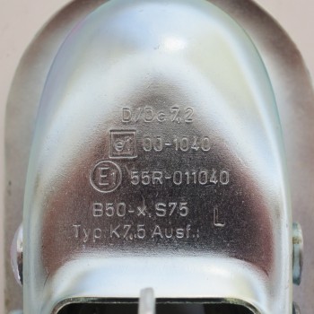 Knott Kugelkupplung TYP K 7,5-L bis 750kg 60mm Vierkantrohr Zugmaul PKW Anhänger – Bild 2