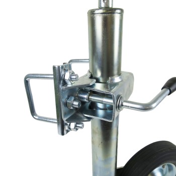 Stützradhalterung / Stützradschelle für vierkant Zugdeichseln 60mm PKW Anhänger – Bild 6