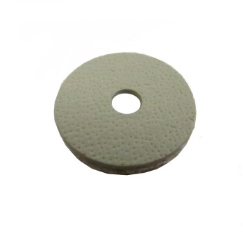 Nietunterlage 18mm aus Riemenmaterial beige