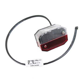 Aspöck Flexipoint Umrissleuchte rot/weiß mit DC Kabel 31-6509-047