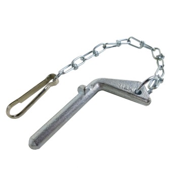 Vorsteckbolzen 12mm mit Kette verzinkt für Kugelkipplager