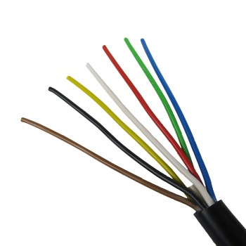 7 polige Fahrzeugleitung Anhängerkabel 7 x 1.0 mm² für PKW Anhänger – Bild 2