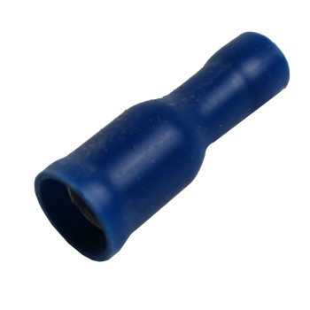 Rundsteckhülsen blau isoliert für Kabel 1,5 - 2,5 mm²