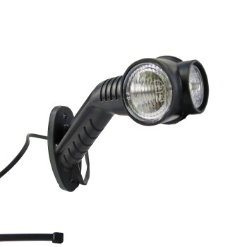 Aspöck Superpoint III LED Umrissleuchte rot/weiß rechts