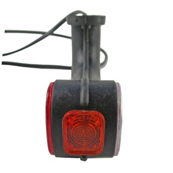 Aspöck Superpoint II Umrissleuchte rot/weiß mit Gummiarm rechts mit 2-poliger Stecker – Bild 3