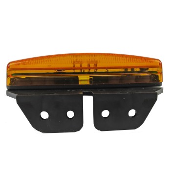 LED Seitenmarkierungsleuchte 12/24V orange 110x40mm mit Halter – Bild 3