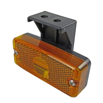 Proplast Seitenmarkierungsleuchte gelb mit Winkelhalter nach vorn