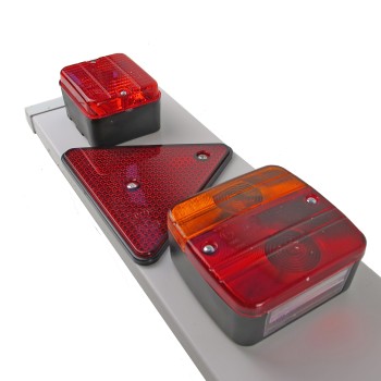 Anhänger Lichtleiste, Lichtbalken, Traverse, Rückleuchten, 120cm breit, 9m Kabel – Bild 2