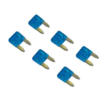 Flachsicherungen Mini 15A blau 6 Stück im Blister