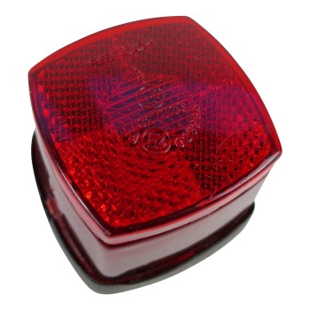 Aspöck / SAW - Squarepoint, Begrenzungsleuchte rot mit Rückstrahler
