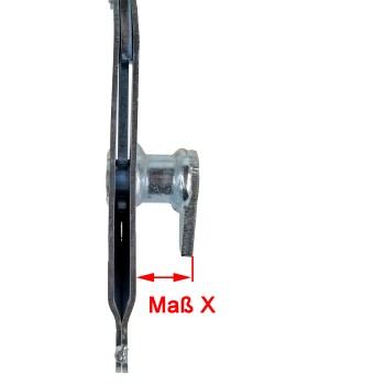 Handbremshebel passend für Peitz PAV-SR Maß X 21 mm inklusive Zahnsegment – Bild 3