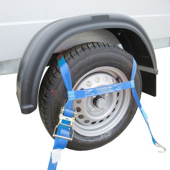 Spanngurt, Zurrgurt, Radsicherung 3 teilig, Autotransport KFZ Trailer Anhänger