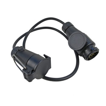 Adapter mit circa 800 mm Kabel 13-poliger Stecker/7-polige Steckdose für PKW Anhänger