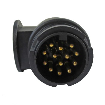 13 poliger Qualitäts Anhängerstecker Gummitülle für 1 und 2 Kabel – Bild 2